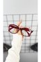 Kare Cat Eye 55 Ekartman Bone Transparent Women Men Unisex Blue Light Protection Screen Glasses Eyewear - 3