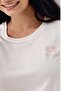 9085 Women's White Long Sleeve Round Neck Pajama Set - 5