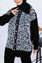 Patterned Button Detailed Knitwear Set S1124 Black - 3
