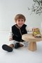 Togo Children's Black Orthopedic Non-Slip Sole Casual Ballet Shoes - Comfortable and Flexible |   Plush Shoes - 6