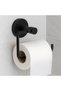 Capless Toilet Paper Holder with Screws Black Stainless Metal Wall Mounted Toilet Roll Holder Bathroom Accessory - 5
