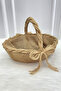 Promise Engagement Wedding Henna Bridal Basket, Wedding Bride Bachelorette Gift Decorative Wicker Weave Jute - 4