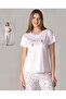 Short Sleeve Summer Pajama Set Viscosa Alperi̇ 780-24 - 4