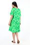 Women's 3-Piece Viscose Dress Set–Green, Patterned Blue, Khaki–Comfortable and Stylish Casual Dress - 3