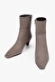 Women's Noria Mink Suede Short Heeled Boots - 3