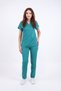 Unisex Stretch Fabric Nurse Doctor Scrubs Set Breathable Fabric Scrubs Hospital Uniform Surgical Green