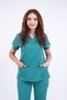 Unisex Stretch Fabric Nurse Doctor Scrubs Set Breathable Fabric Scrubs Hospital Uniform Surgical Green - 8