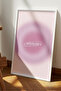 White Framed Manifest 3-Piece Painting Set Pink Motivational Wall Decor - 5