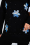 Floral Knitwear Cardigan Set S1001 Black - 3