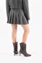 Lysa Gray Suede Leather Women's Heeled Boots - 2
