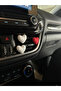 3-Piece Knitted Patterned Red and White Heart Car Clip Car Air Conditioner Ornament Glove Box Car Accessory Interior Ornaments - 3