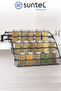Spice Organizer Folding 3-Tier Spice Rack Cabinet Shelf Model Stand Lizaline Easyreach