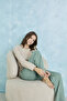 Cotton Two-Color Heart Detailed Ribbed Long Sleeve Pajama Set - 2