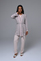 Women's Powder Lace Detailed Winter Special Design Maternity Pajama Set 3-Piece Set