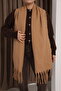 Soft Textured Tasseled Knitted Women's Scarf Shawl Shoulder Wrap - 3
