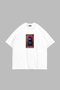 Crimson Reverie Printed Oversize Unisex White Tshirt - 2