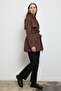 Mora Short Trench Coat Brown - 3