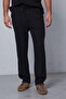 Men's Ribbed Baggy Fit Comfortable Tracksuit Black - 5