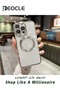 جراب مغناطيسي شفاف لهاتف iPhone 13 Pro Max مع واقي مدمج لعدسة الكاميرا جراب مغناطيسي رفيع للغاية - 8