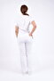 Unisex Stretch Fabric Nurse Doctor Scrubs Set Breathable Fabric Scrubs Hospital Uniform White - 4