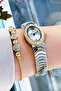 Original Oval Case Women's Wristwatch, Waterproof Gold Silver Steel Band - Bracelet Gift Dkby2051C4 - 3