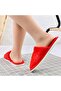 Fluffy slippers, PD1068, Red - 2