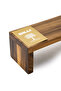 Acacia Wood Footed Sushi Board 35x12x10CM - Premium with Raised Stand, Brown - 5