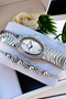 Original Oval Case Women's Wristwatch, Waterproof Silver Color Steel Band - Bracelet Gift Dkby2051C5 - 5