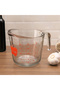 Glass Measuring Jug 1 L - Durable Heat-Resistant with Clear Graduated Markings|Transparent - 3