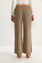 Women's Mink High Waist Elastic Waist Tie Detailed Pocketed Fabric Loose Trousers 4031 60283636 - 6