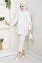 Women's Hijab Polka Dot Buttoned'Shirt Tunic' - 2
