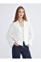 Ecru V-Neck Oversize Muslin Women's Kimono
