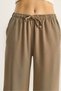 Women's Mink High Waist Elastic Waist Tie Detailed Pocketed Fabric Loose Trousers 4031 60283636 - 5