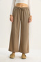 Women's Mink High Waist Elastic Waist Tie Detailed Pocketed Fabric Loose Trousers 4031 60283636 - 4