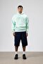 Oversize Printed Hooded Sweatshirt Mint - 5
