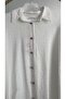 Women's Hijab Polka Dot Buttoned'Shirt Tunic' - 3