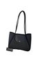 Women's Black Magnetic Puppy Hand and Shoulder Bag - 5