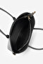 Women's Zipper Closure Hand and Shoulder Bag Foren Black - 5