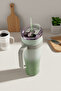Horizon Thermos Cup with Straw Green 1000ml - 5
