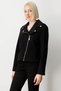 Women's Silvery Fabric Ornamental Pocketed Coat 8013 - 2