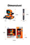 Robot Electronic Inteligent cu Telecomanda Tip Ceas RoboPlay, Orange - 8