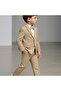 Boy's Zr Suit with Jacket / Jacket, Pants, Shirt, and Bow Tie Is Slim Fit - 3