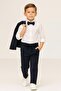 Boy's Zr Suit with Jacket / Jacket, Pants, Shirt, and Bow Tie Is Slim Fit - 2