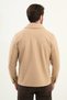 Straight Slim Fit Shirt with Collar Buttons and Side Pockets Men's Coat Beige - 39650.25K - 5