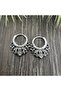Vintage Special Design Ring-Passable 316L Stainless & Tarnish-Free Steel Earrings Pair - 4