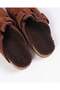 Men's Brown Suede Plush Lined Winter Indoor Slippers – Siestra - 3