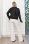 Women's Winter Black Trendy Model Fringed Feather Cardigan Jacket Stylish Daily Comfortable 25502 - 3