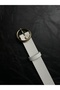 Keen Round Gold Buckle Model Women's Belt Waist Belt Coat Belt Dress Belt Trouser Belt - 4