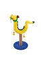 ZEZE Cat Scratching Post – Sisal Wrapped with Spring Ball Toy, 35×35×75 cm, Yellow color