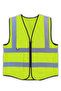 Pack of 6 High Visibility Multi Use Vest Safety and Utility in Bright Yellow - 2